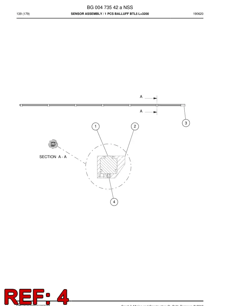 55186963 551 869 63 Hexagon socket set screw - Sandvik Technical Drawing