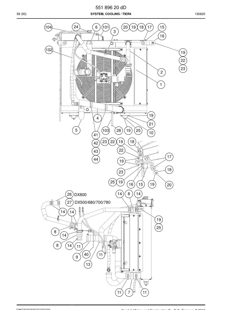 55187050a 551 870 50a Union, Silicon - Sandvik Technical Drawing