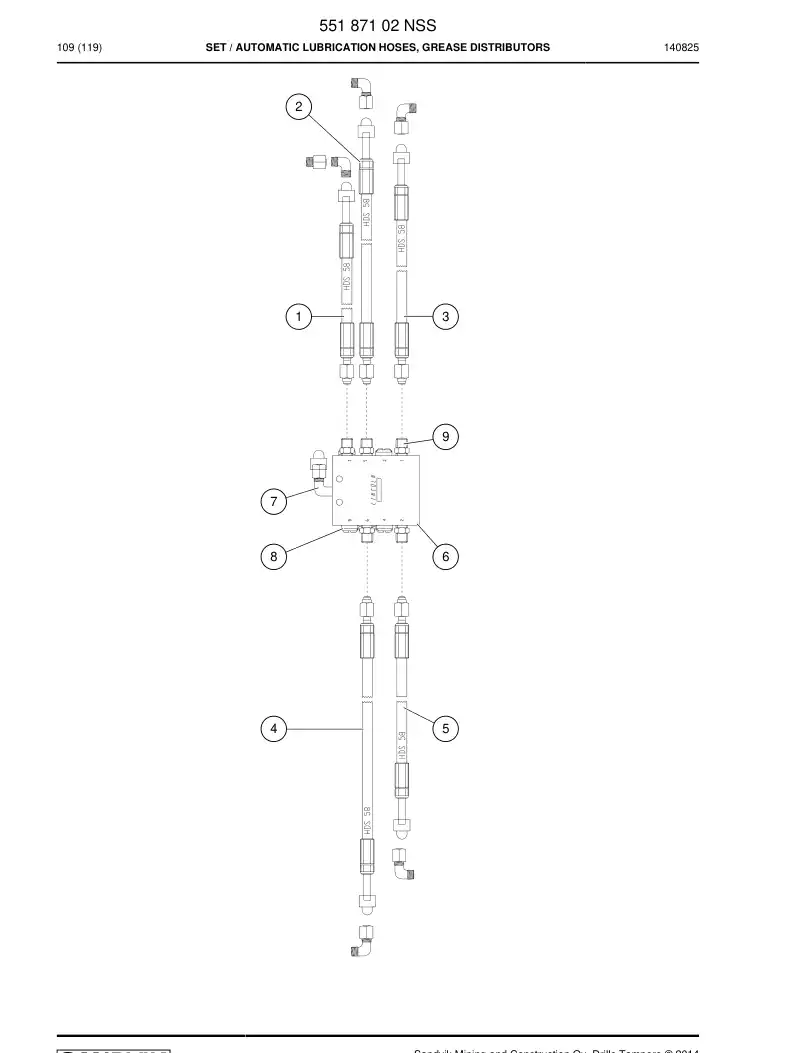 55187102 551 871 02 Set - Sandvik Technical Drawing