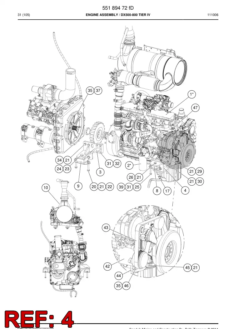 55187151 551 871 51 Supporting block - Sandvik Technical Drawing