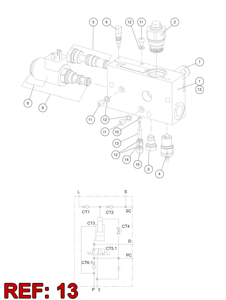 55187159 551 871 59 SCREW - Sandvik Technical Drawing