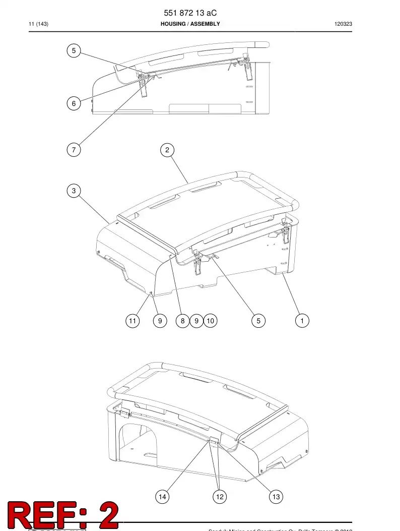 55187223 551 872 23 Cover - Sandvik Technical Drawing