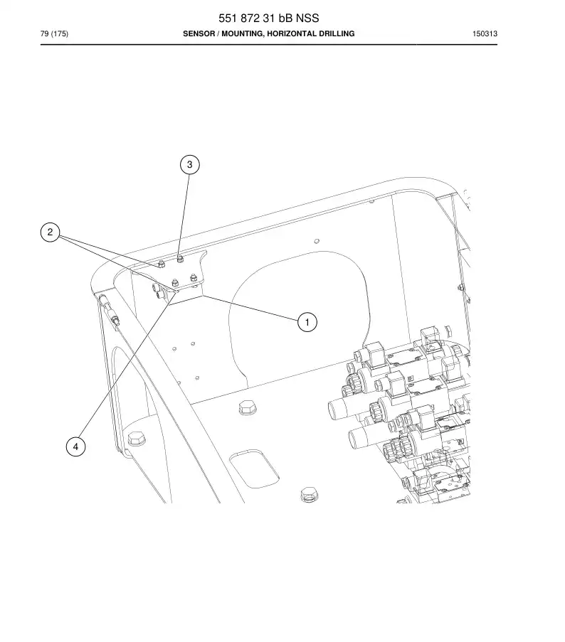 55187231b 551 872 31b Sensor - Sandvik Technical Drawing