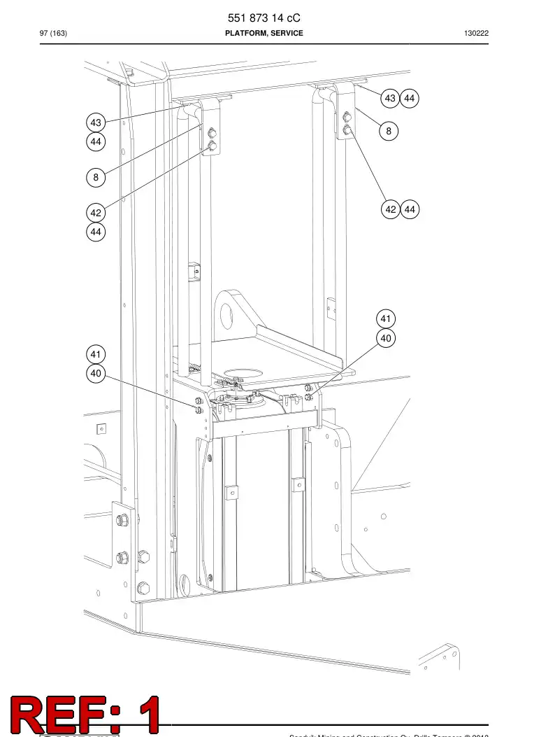 55187237b 551 872 37b Plate, Cover - Sandvik Technical Drawing