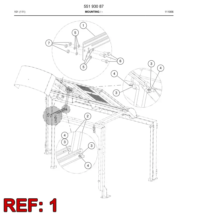 55187403a 551 874 03a Plate - Sandvik Technical Drawing