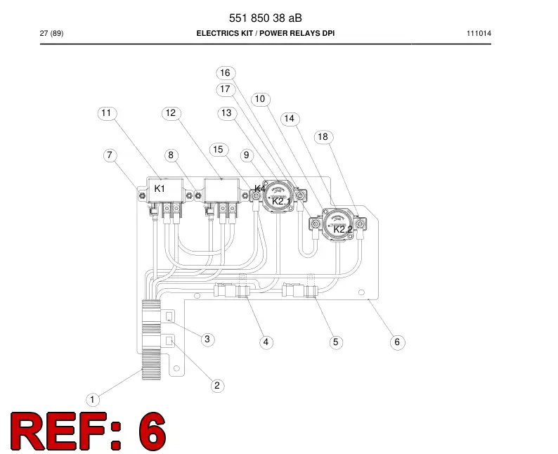 55187442 551 874 42 Mounting plate - Sandvik Technical Drawing