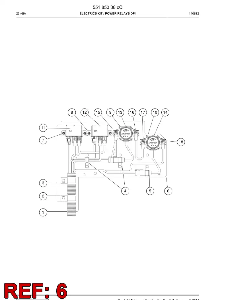 55187442a 551 874 42a Plate, Mounting - Sandvik Technical Drawing