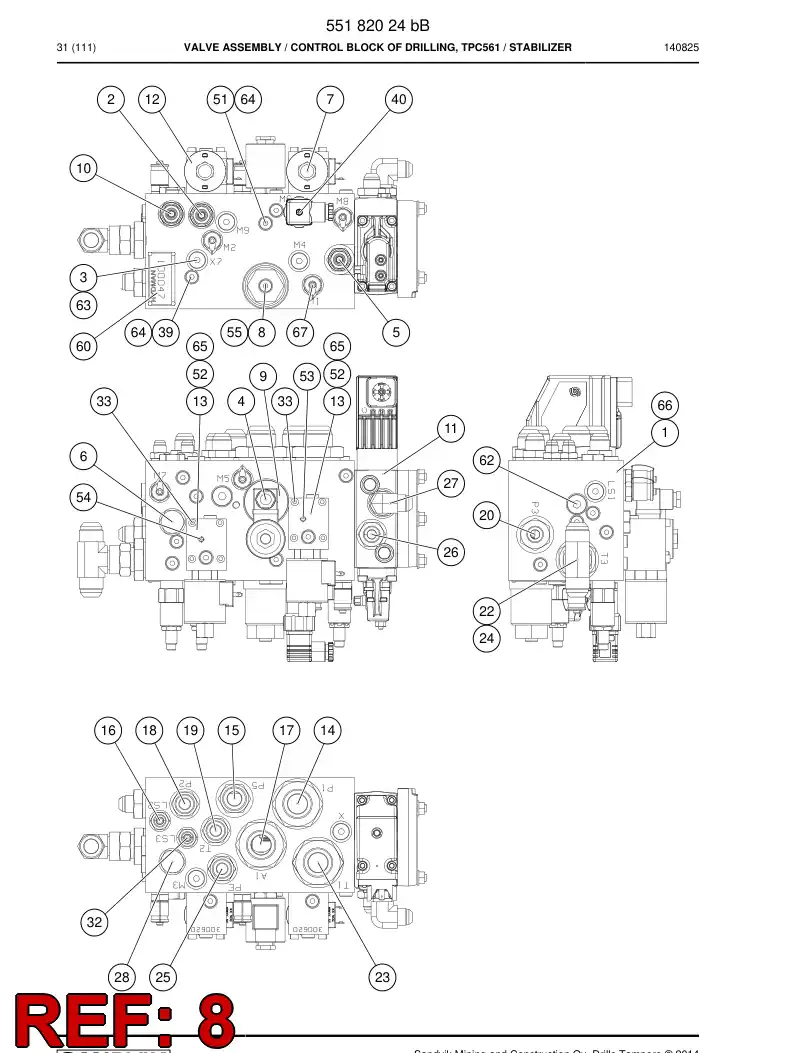 55187504 551 875 04 Cartridge - Sandvik Technical Drawing