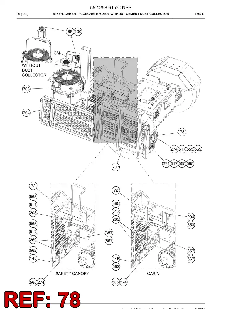 55187548 551 875 48 Supporting block - Sandvik Technical Drawing
