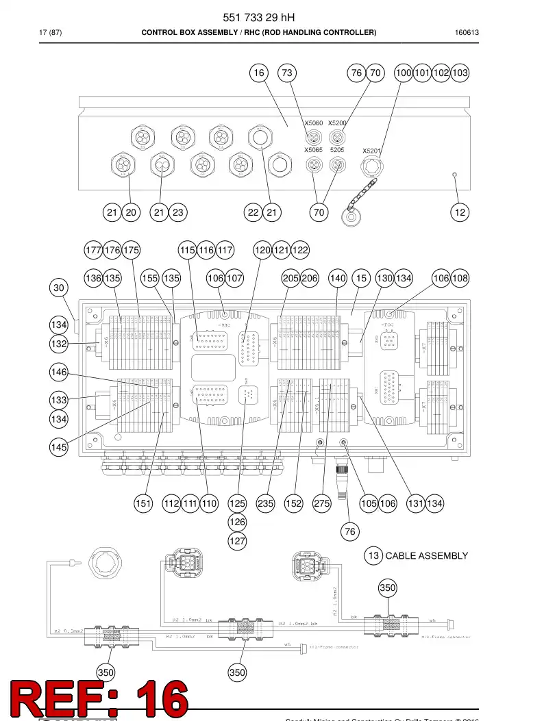 55187670b 551 876 70b Decal - Sandvik Technical Drawing