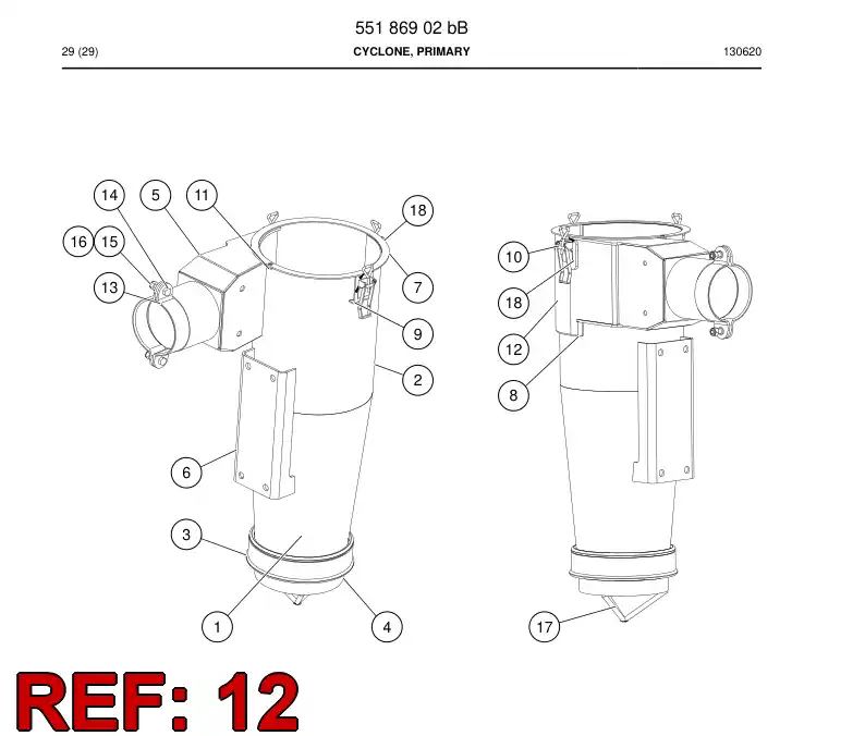 55187744a 551 877 44a Plate - Sandvik Technical Drawing