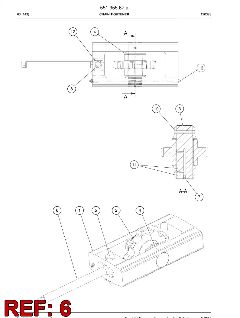 55187747a 551 877 47a Bar - Sandvik Technical Drawing