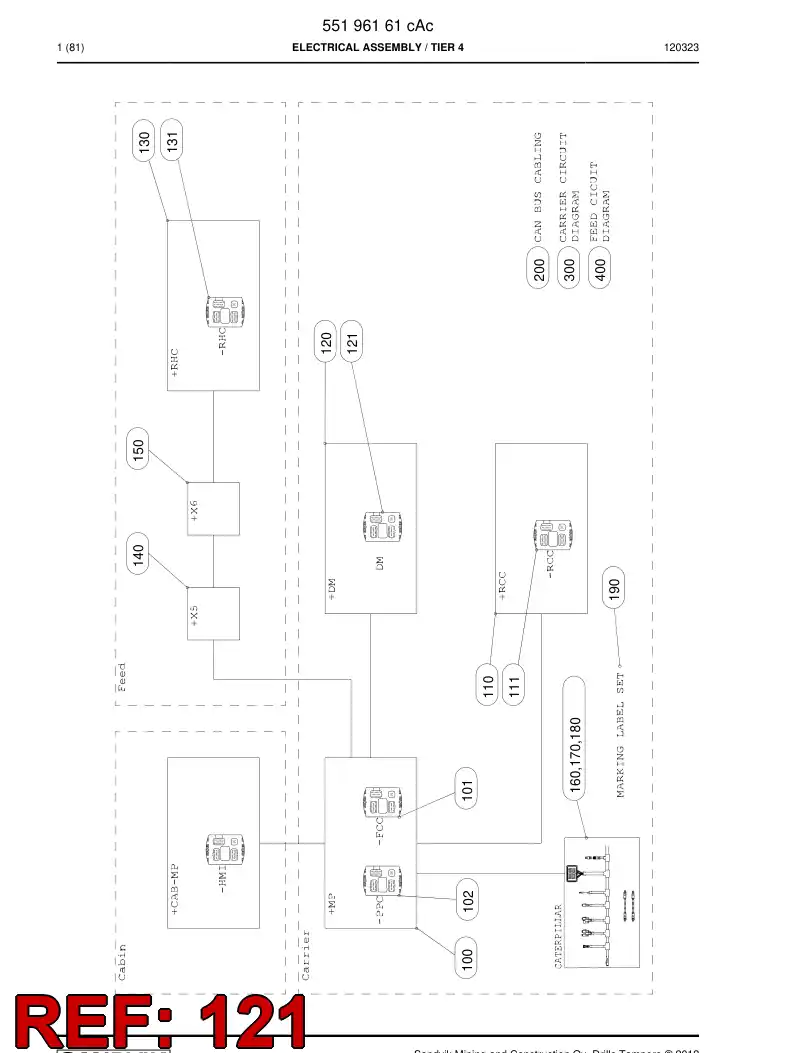 55187759 551 877 59 Pre-Installed Device - Sandvik Technical Drawing
