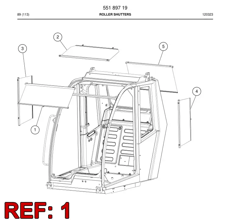 55187762 551 877 62 Roller shutters - Sandvik Technical Drawing