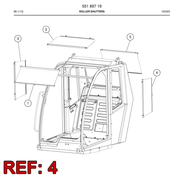 55187765 551 877 65 Roller shutters - Sandvik Technical Drawing