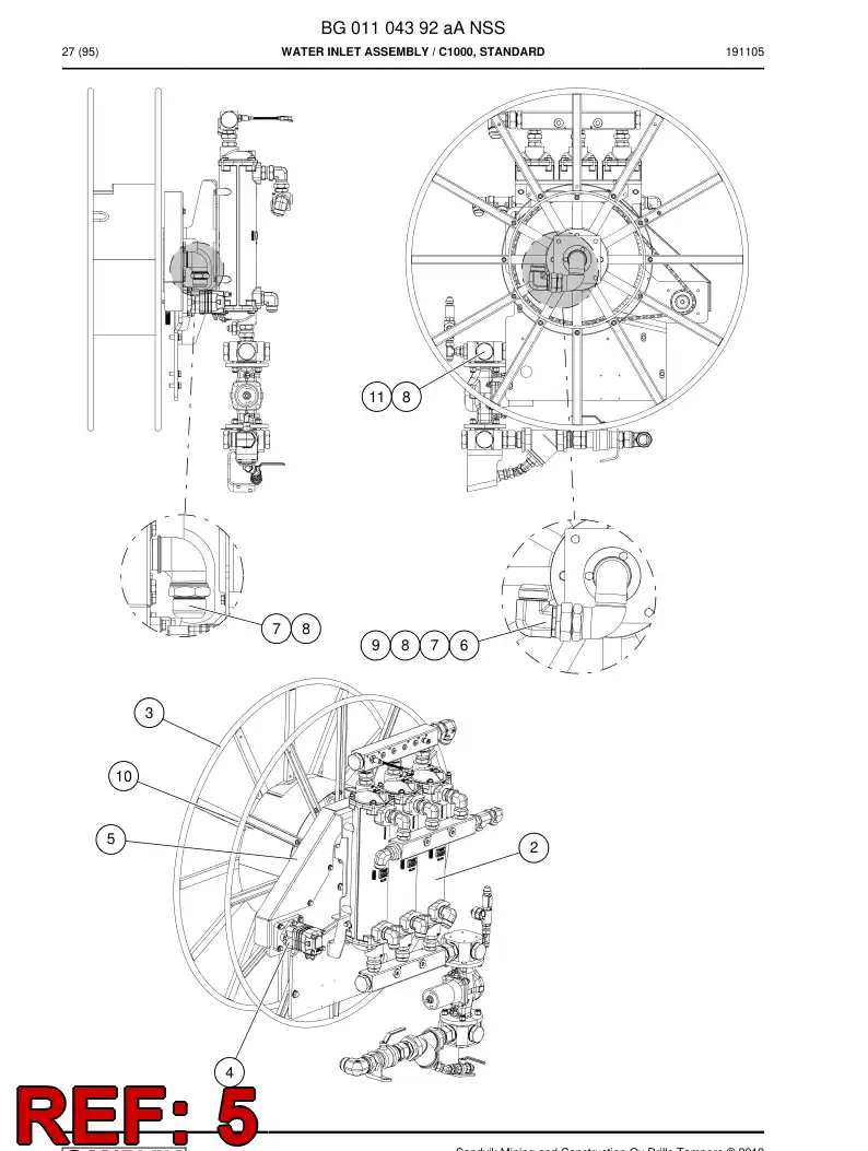 55187770 551 877 70 Guard - Sandvik Technical Drawing