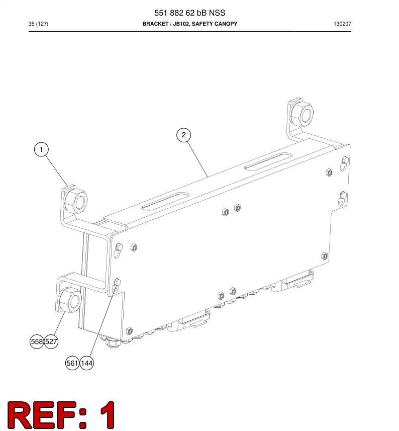 55187811a 551 878 11a Plate - Sandvik Technical Drawing