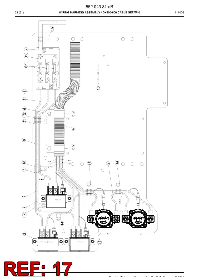 55187830 551 878 30 Relay - Sandvik Technical Drawing