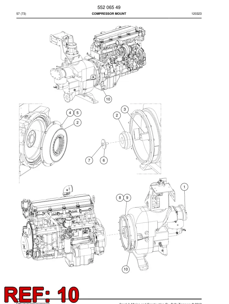 55187886 551 878 86 Plate - Sandvik Technical Drawing