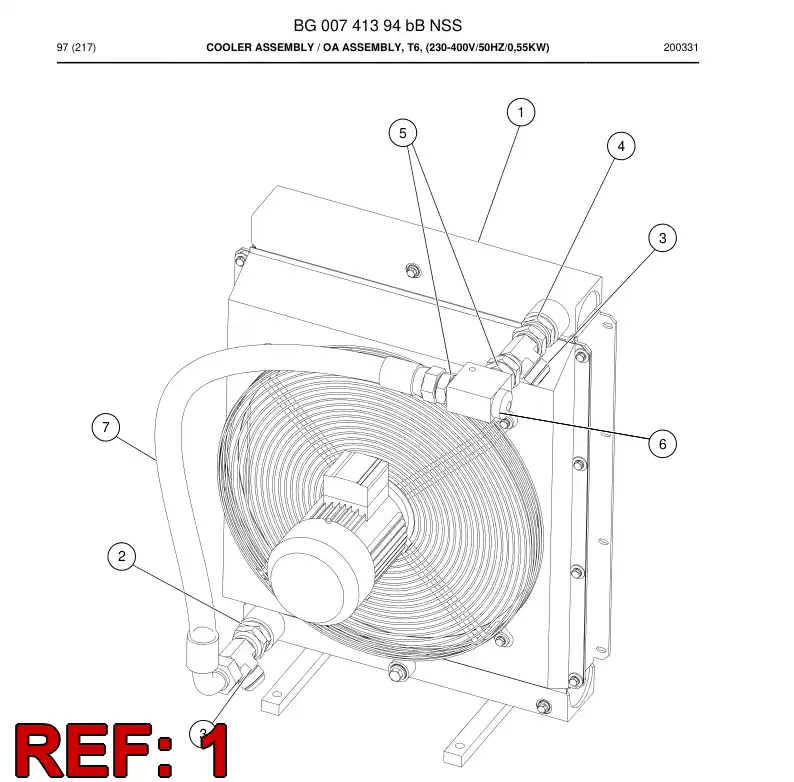 55187921 551 879 21 Motor, Electric - Sandvik Technical Drawing