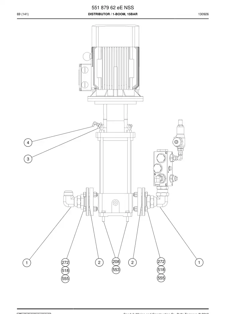 55187962e 551 879 62e Distributor - Sandvik Technical Drawing