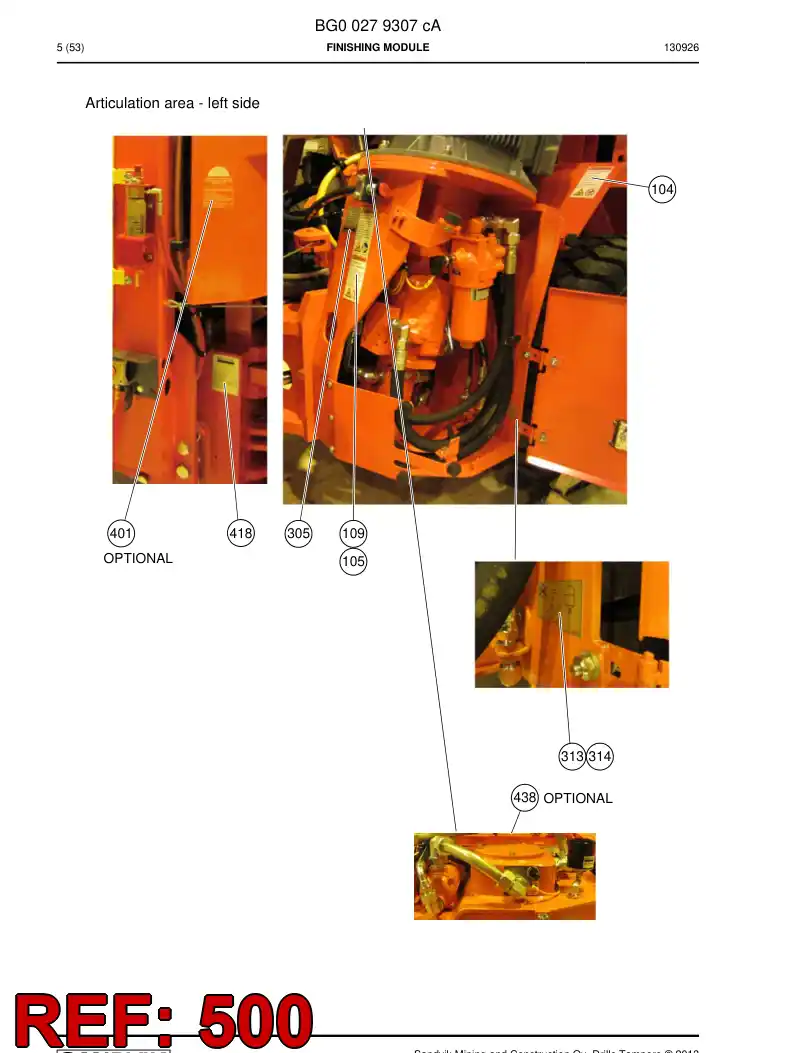 55187985 551 879 85 Decal - Sandvik Technical Drawing