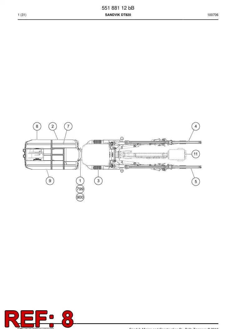 55188106 551 881 06 Option module - Sandvik Technical Drawing