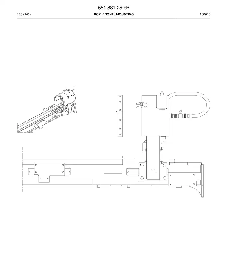 55188125b 551 881 25b Box, Front - Sandvik Technical Drawing