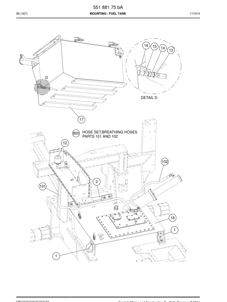 55188175b 551 881 75b MOUNTING - Sandvik Technical Drawing