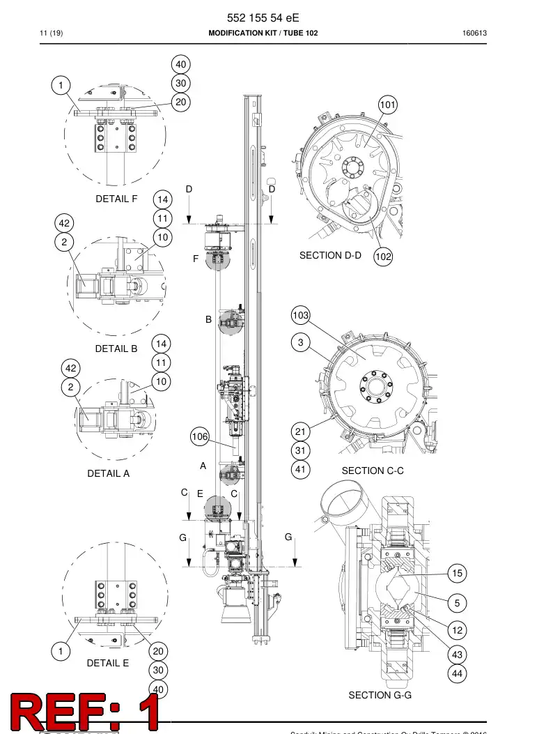 55188320a 551 883 20a Plate - Sandvik Technical Drawing