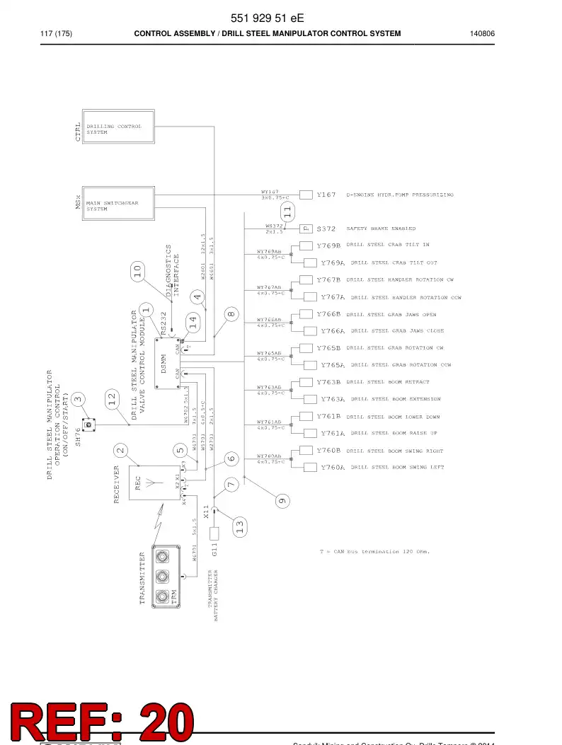 55188349b 551 883 49b Decal - Sandvik Technical Drawing