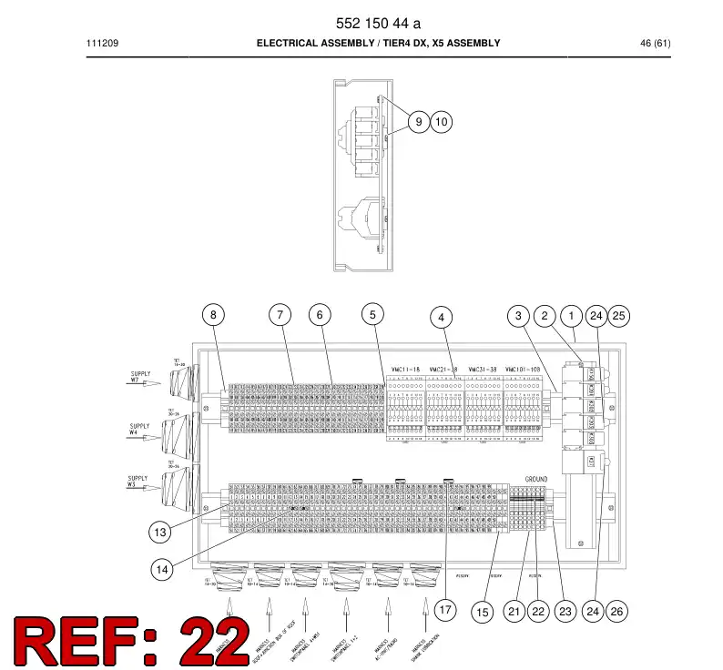 55188356 551 883 56 Jumper bar - Sandvik Technical Drawing