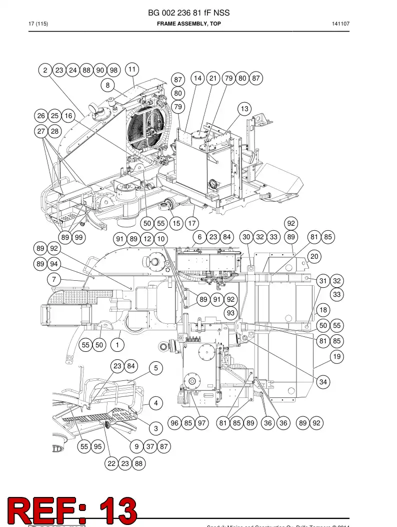 55188429b 551 884 29b Bracket - Sandvik Technical Drawing