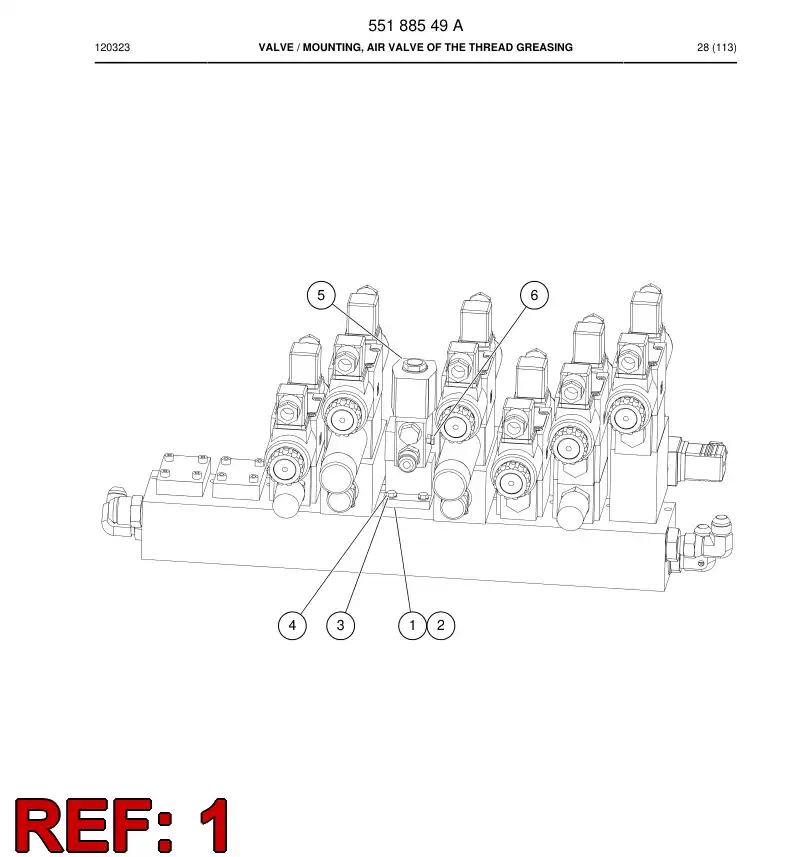 55188546 551 885 46 Adapter - Sandvik Technical Drawing