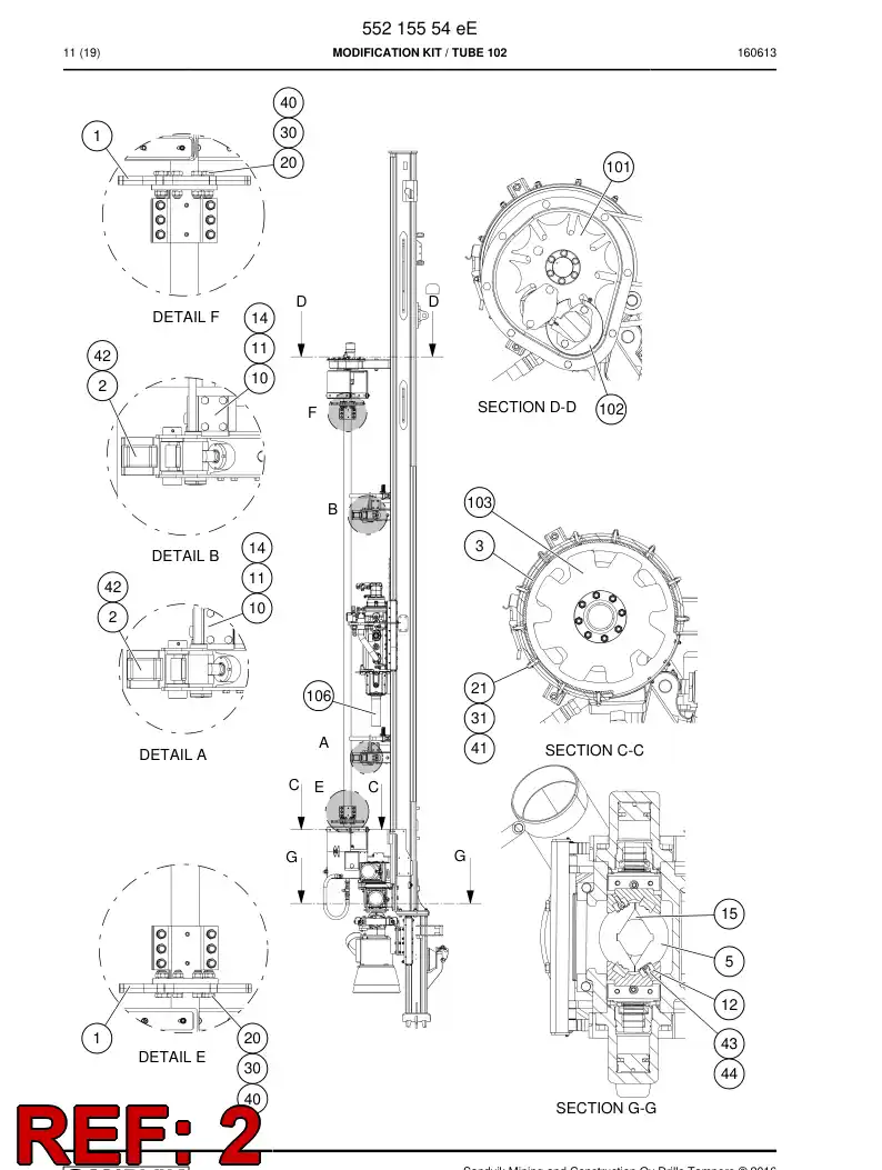 55188605a 551 886 05a Jaw - Sandvik Technical Drawing