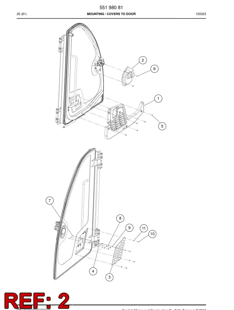 55188876a 551 888 76a Cover, Plastic - Sandvik Technical Drawing