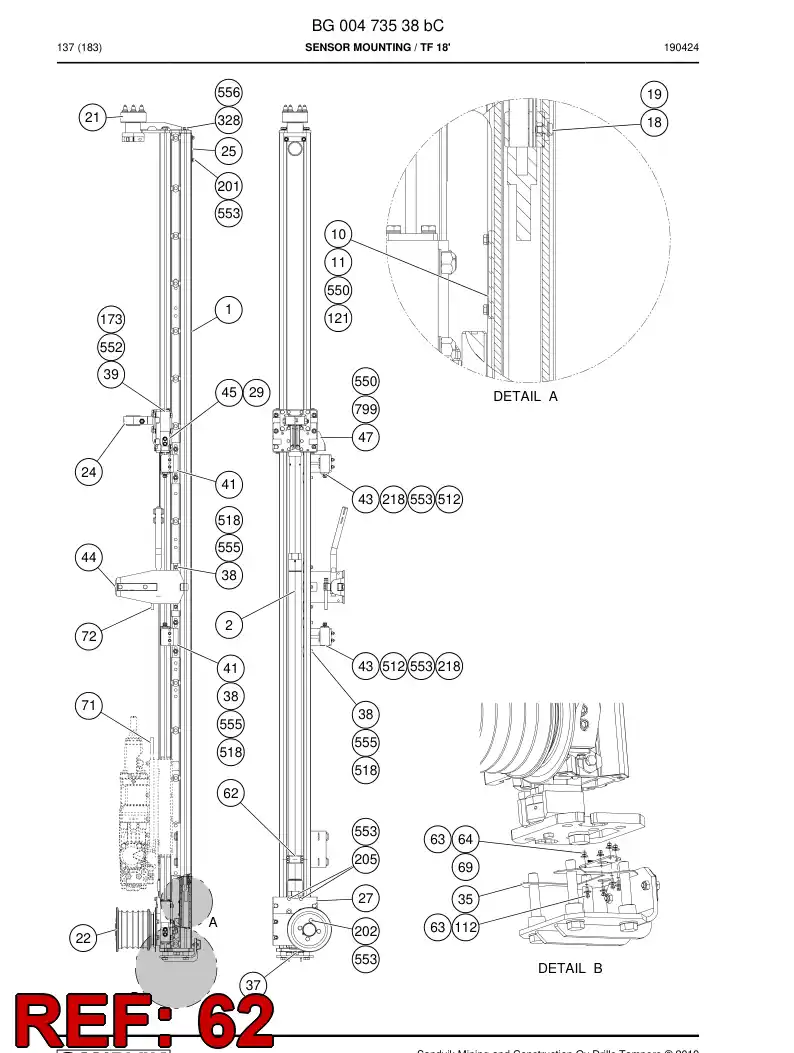 55188886a 551 888 86a Assembly - Sandvik Technical Drawing