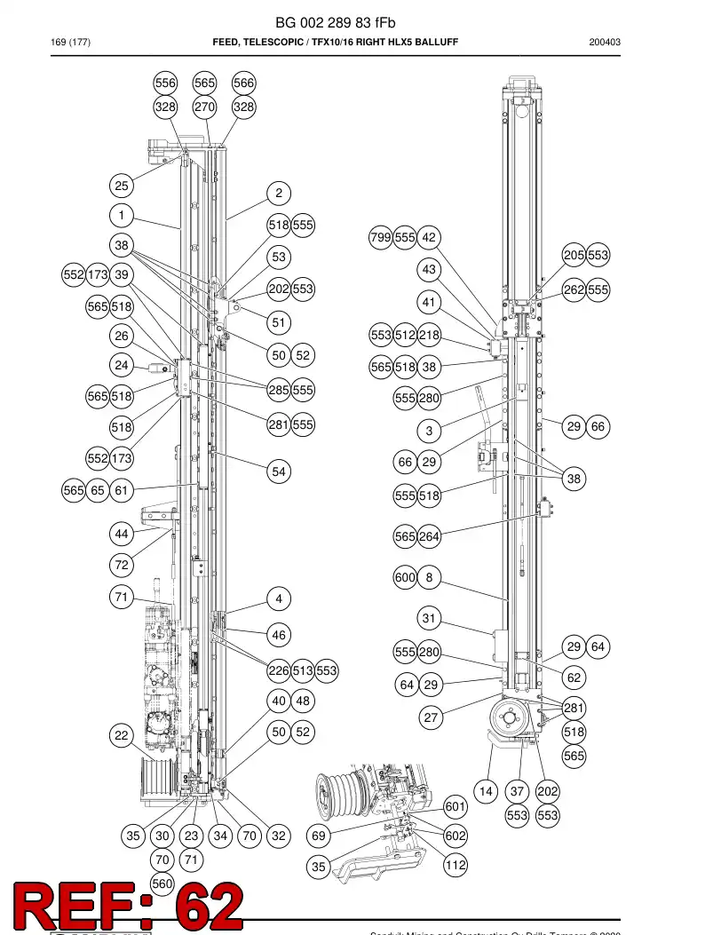 55188886c 551 888 86c Assembly - Sandvik Technical Drawing