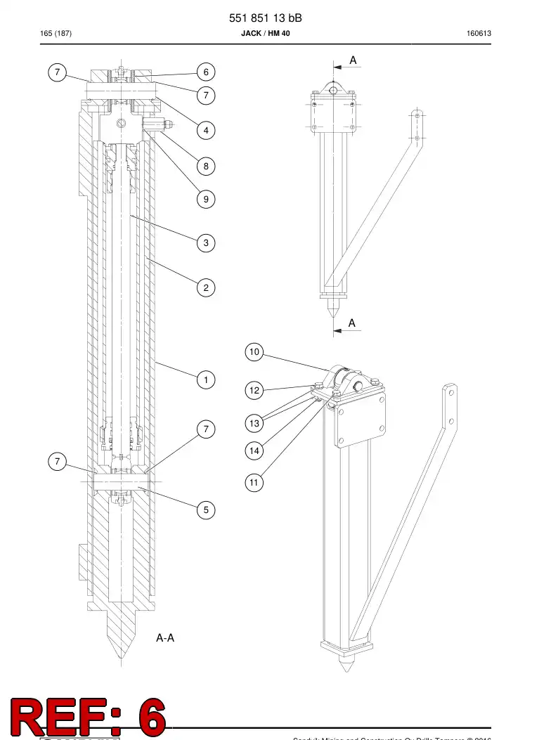 55188927 551 889 27 Spacer - Sandvik Technical Drawing