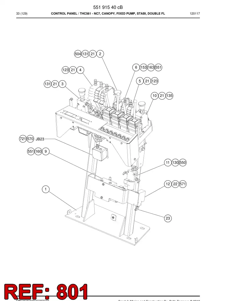 55189056c 551 890 56c Hosing - Sandvik Technical Drawing
