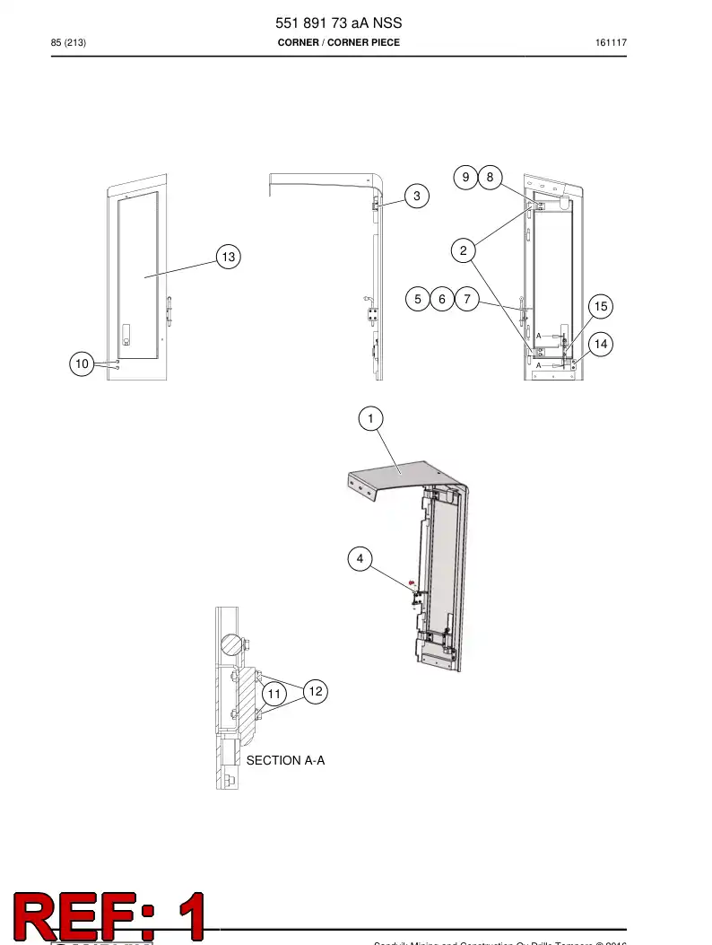 55189174a 551 891 74a Body - Sandvik Technical Drawing