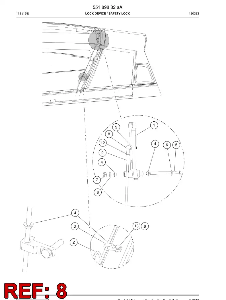 55189365 551 893 65 Coupling, Ball SEAL - Sandvik Technical Drawing