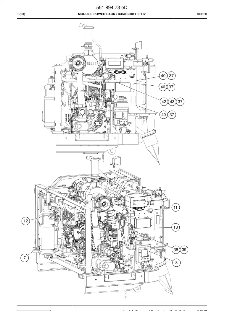 55189473e 551 894 73e Module, Power Pack - Sandvik Technical Drawing