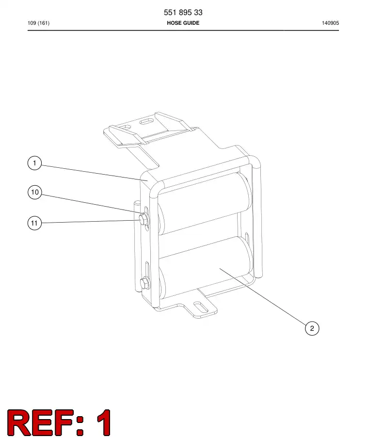 55189536 551 895 36 BRACKET - Sandvik Technical Drawing