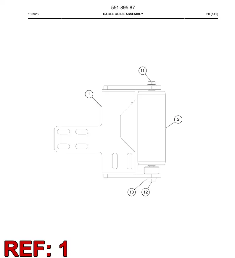 55189590 551 895 90 BRACKET - Sandvik Technical Drawing