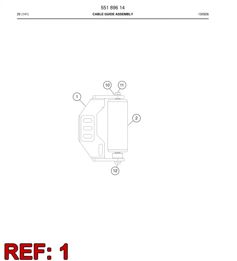55189615 551 896 15 BRACKET - Sandvik Technical Drawing