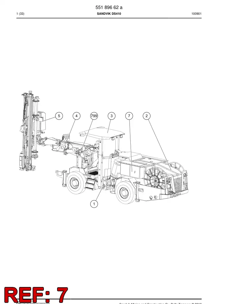 55189653d 551 896 53d ELECTRIC MODULE - Sandvik Technical Drawing