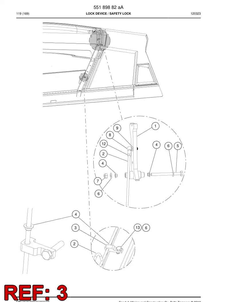 55189692 551 896 92 Supporting block - Sandvik Technical Drawing