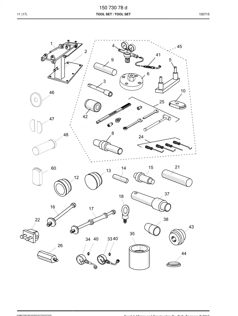 55189748 551 897 48 OREJETA, ELEVACIN - Sandvik Technical Drawing