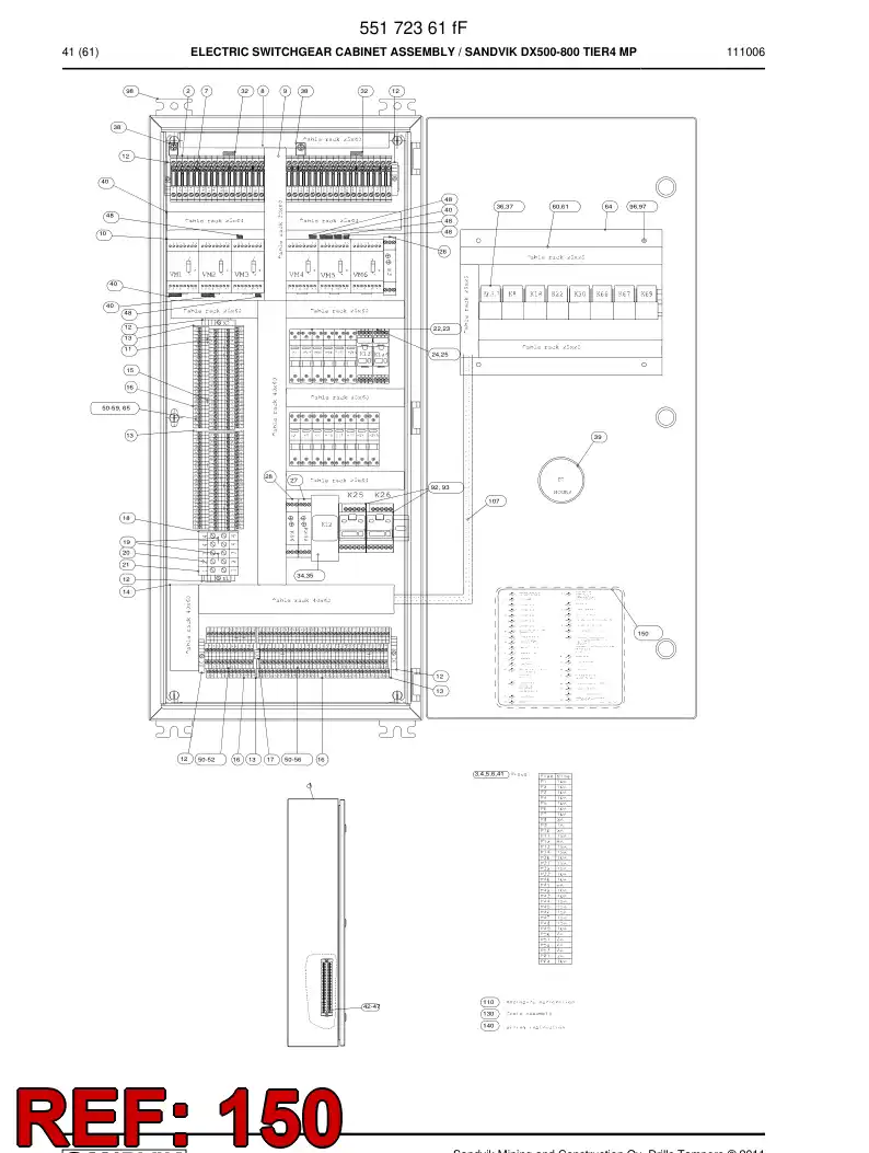 55189750 551 897 50 Decal - Sandvik Technical Drawing